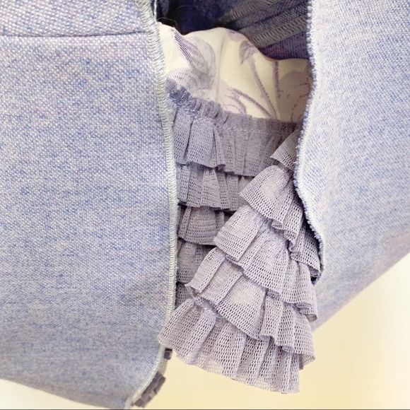 Anthropologie Elevenses Lavender Women’s Textured Knee Length Pleated Back Lined - Picture 6 of 13